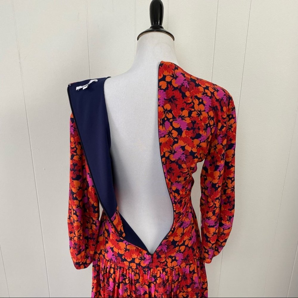 Derek Lam Talia Floral Babydoll Cutout Dress - Picture 5 of 16